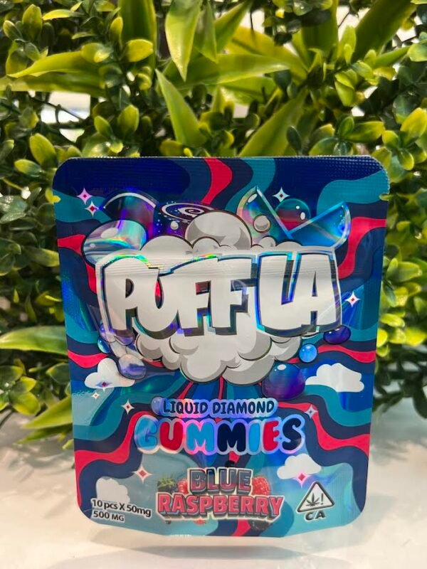 Puff La Blue Raspberry Thc Gummies